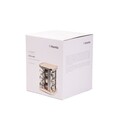 Set 12 recipiente pentru condimente si suport, Monroy, Homla, 17x17x22 cm, inox/bambus/sticla, argintiu/natur