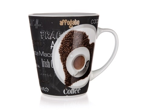 Cana black coffee, banquet, 360 ml, ceramica
