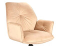 Scaun rotativ Boogie II Velvet, Signal, 60x45x89 cm, catifea/otel, bej/negru