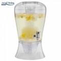 Dispenser pentru bauturi cu recipient pentru gheata, Ice Cold, Heinner, 8 l, plastic, transparent