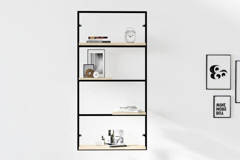 Raft de perete, asse home, bako, 60x120x16.4 cm, maro