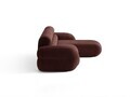 Coltar dreapta 4 locuri, Neo, Micadoni Home, 305x165x83 cm, tesatura Chenille, maro cherrywood