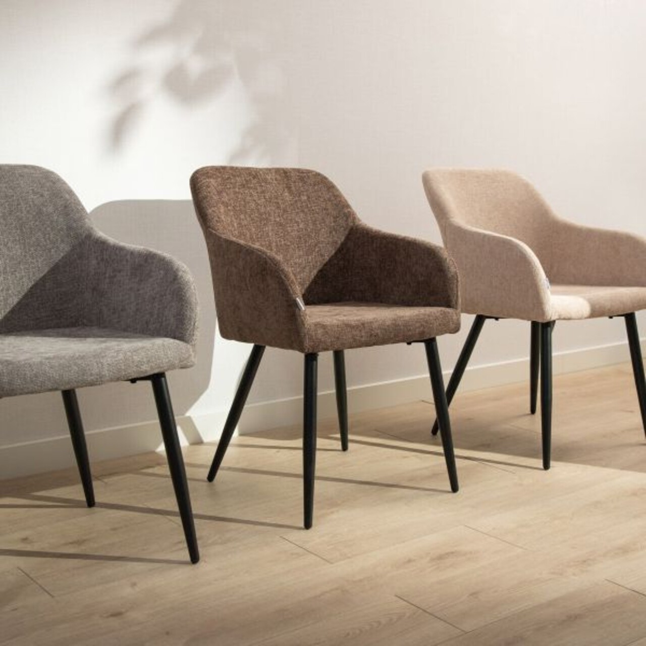 Scaun Sella, Homla, 59.5x57x83 cm, metal/poliester, bej - view 8