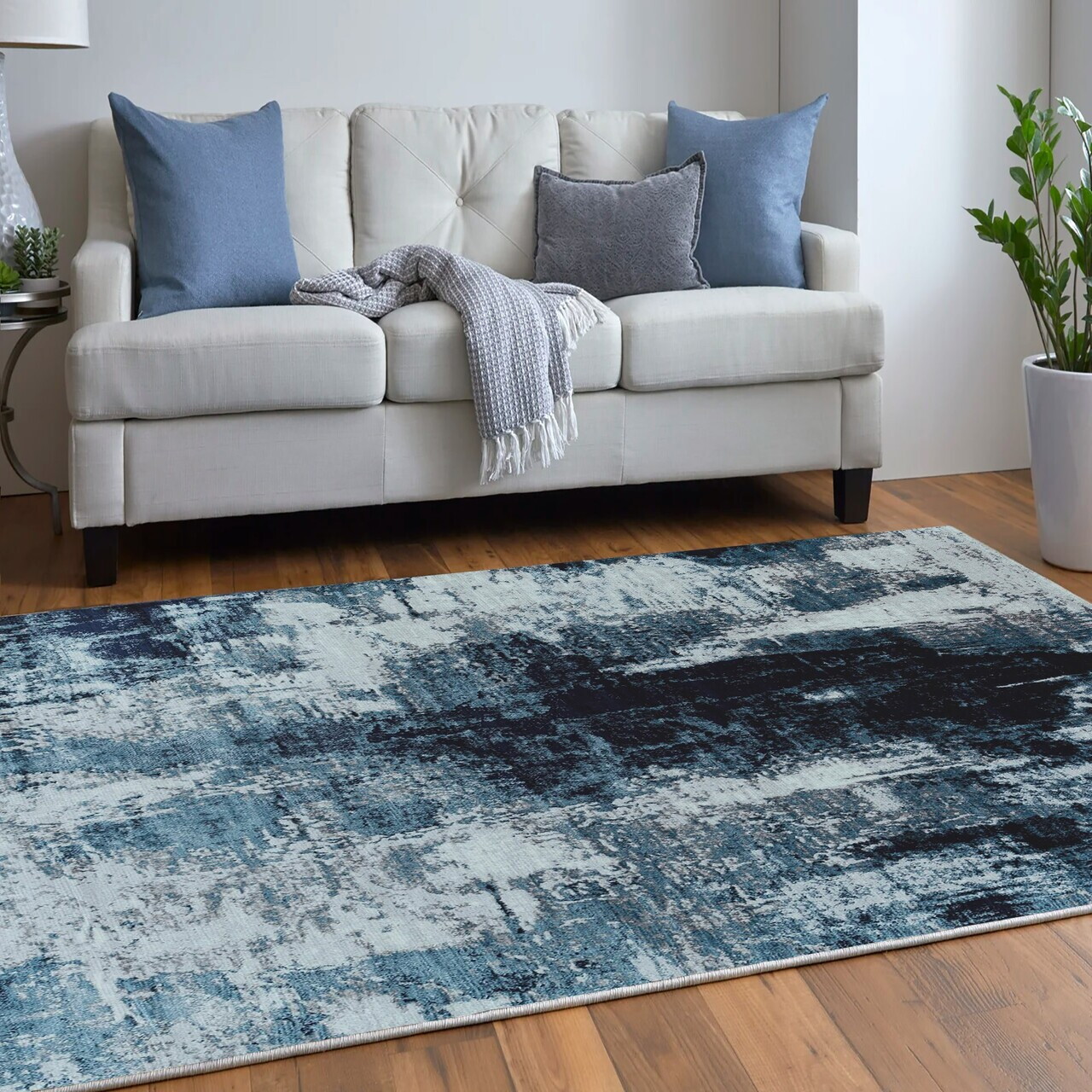 Covor, Woopamuk210, 140x220 cm, Bumbac/Poliester, Gri - view 2