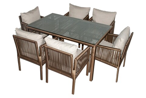 Set mobilier de gradina, Jumilla, Otto 6, Maro inchis Jumilla