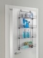 Suport suspendabil pentru usa Metaltex, 17 x 45 x 103 cm, inox/invelis Polytherm, argintiu