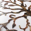 Decoratiune de perete, Tree, Metal, 60 x 60 cm, Multicolor