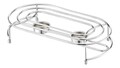Suport oval pentru chafing dish Caldo, Domotti, 29.5x15.5 cm, inox
