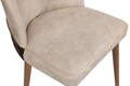 Set 4 scaune, Nmobb, Nova 761, 50 x 90 x 49 cm, metal/lemn, crem/maro