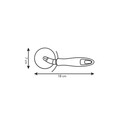 Rola pentru feliat pizza Presto, Tescoma, 18 x 7 cm, inox/plastic, bej
