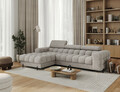 Coltar extensibil dreapta 3 locuri ELTAP, LT-20PEL, Felro, 285x181x93 cm, lemn/poliester, gri