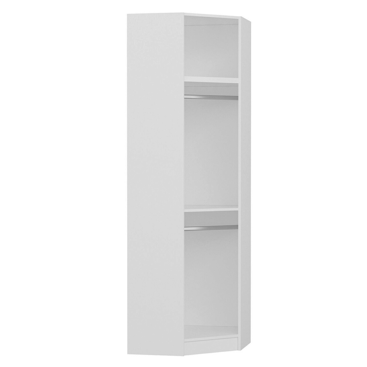 Dulap pentru haine, Minerva, Kale White, 74x235x52 cm, PAL, Alb