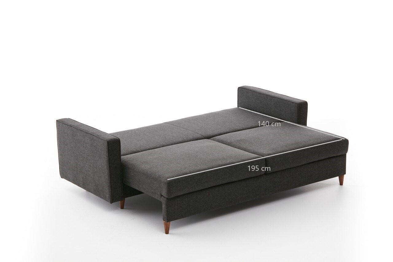 Canapea extensibila 3 locuri, Atelier del Sofa, 613LFS1107, Antracit — imaginea 8