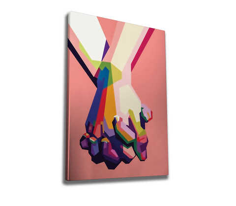 Tablou decorativ, WY200 (50 x 70), 50% bumbac / 50% poliester, Canvas imprimat, Multicolor