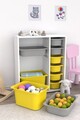 Dulap multifunctional, Estella, Zen 2D2K6U, Alb / Gri / Galben