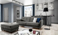 Canapea extensibila 3 locuri ELTAP, SO-BEL-05NU, Bellis, 220x90x83 cm, lemn/poliester, gri