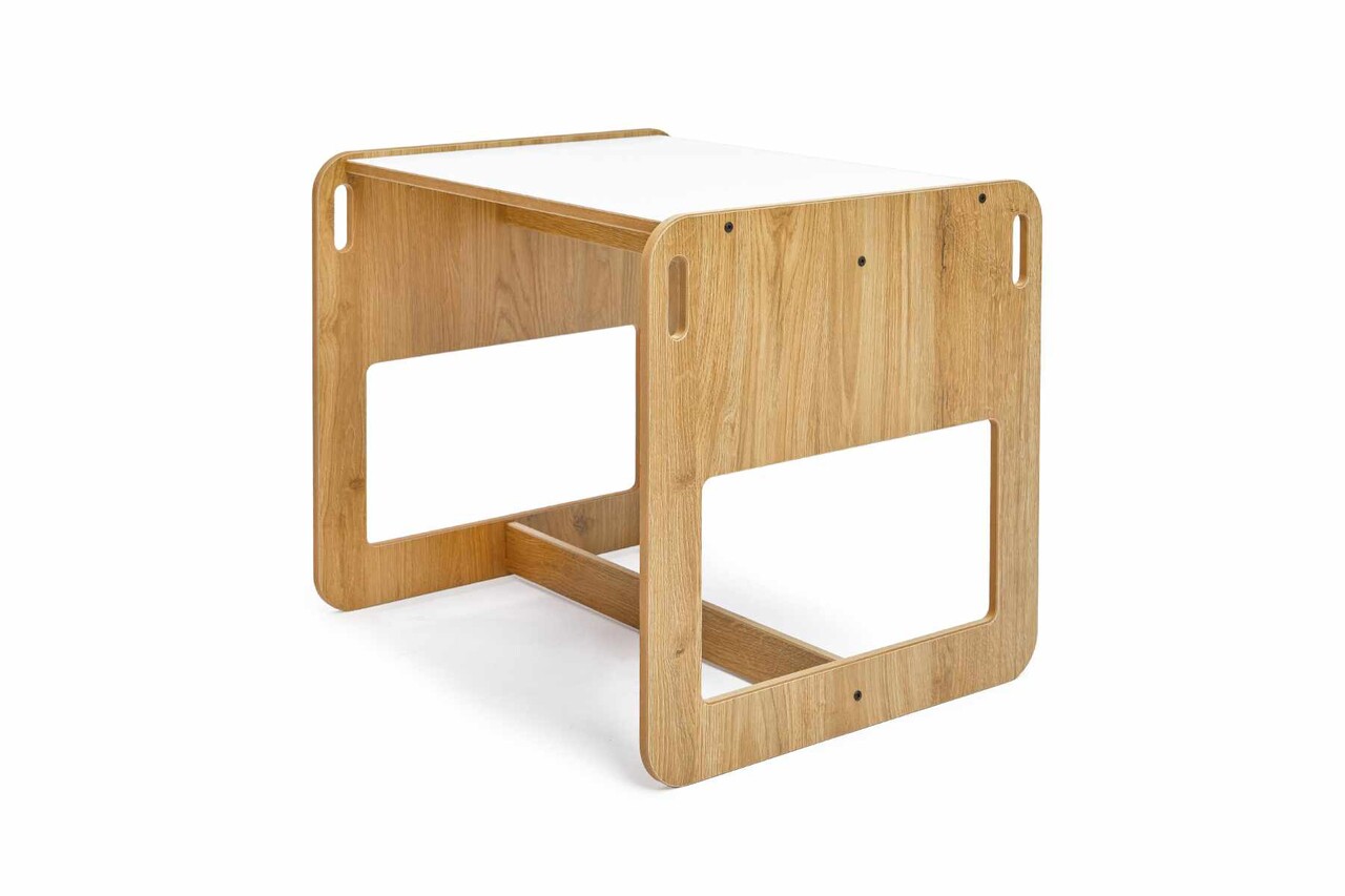 Set masa si scaun pentru copii, Hanah Home, Dove 2, Alb / Natural - view 8