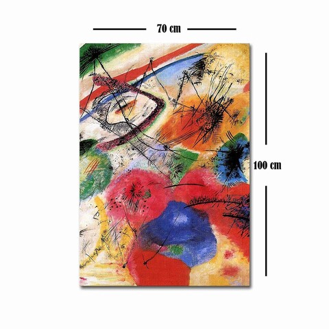 Tablou decorativ, 70100FAMOUSART-065, Canvas, 70 x 100 cm, Multicolor