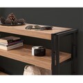 Consola Cosmo Dresuar, Sapphire, 140x35x80 cm, natural/negru