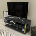 Comoda TV, Retricy, Pueblo, 120x44.6x47.4 cm, PAL, Aur/Antracit