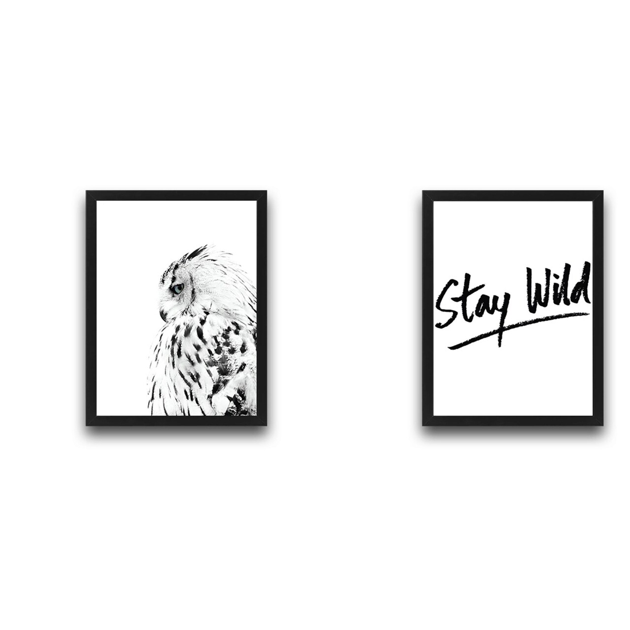 Set 2 tablouri decorative, Stay Wild Set 2, PAL, Hartie, Multicolor - 1 | YEO