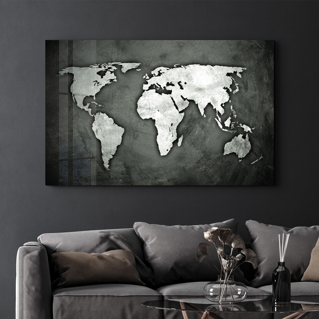 Tablou decorativ, CAM-3015, Dimensiuni: 70 x 110 cm, Multicolor