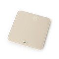 Cantar digital pentru baie, Brabantia, Soft Beige, 30x30x2.4 cm, max 180 kg, sticla, bej