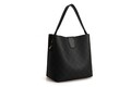 Geanta, Lucky Bees, 328 v2 Black Grey, piele ecologica, negru/gri