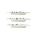 Set 3 farfurii desert, Bloomingville, Linora, 22x2.5 cm, ceramica, verde