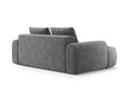 Canapea 3 locuri, Linz, Cosmopolitan Design, 200x100x84 cm, catifea, gri