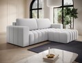 Coltar extensibil dreapta 4 locuri ELTAP, Bon-50, Bonett, 250x175x92 cm, lemn/poliester, gri deschis