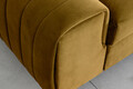 Canapea extensibila 3 locuri, ELTAP, SO-LAU-45NU, Laurence, 261x97x105 cm, lemn/poliester, mustar