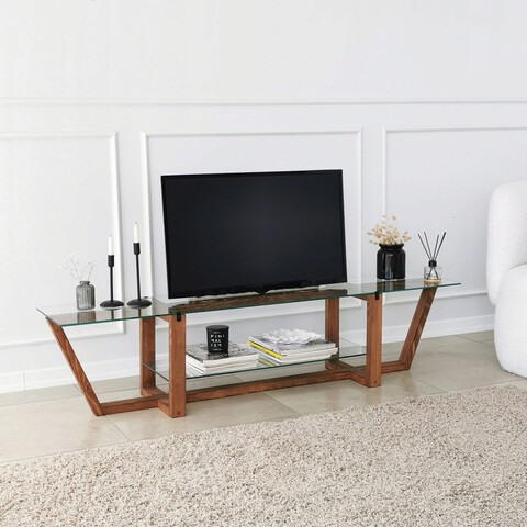 Comoda TV, Neostill, Amalfi, 158x35x35 cm, Nuc mezoni.ro