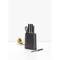 Suport pentru cutite si ustensile, Brabantia, Profile, 19x9.3x23 cm, plastic, gri inchis