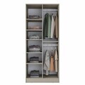 Dulap pentru haine, Hanah Home, BA291, 90x210x57.5 cm, Gresie