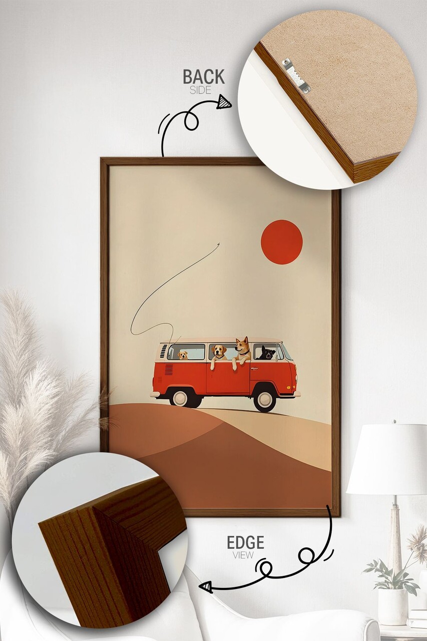 Tablou decorativ, Lmnmdlkahve43, Vopsea: 100% MDF (grosime: 2,7 mm), Multicolor - view 3