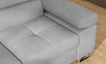 Coltar extensibil stanga 4 locuri, ELTAP, Anton, 272x203x85 cm, lemn/poliester, gri deschis