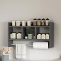 Raft de perete, Inarch, Asya, 63.6x35x14.6 cm, PAL, Antracit