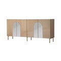 Consola, Neostill, Rome, 180x80x40 cm, MDF , Bronz / Aur