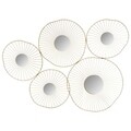 Decoratiune de perete Shapes, Homemania, 78 x 58 cm, metal/sticla