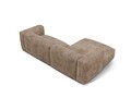 Coltar modular stanga 2 locuri, Martina-212, Micadoni Home, 283x176x75 cm, velur, maro ghinda