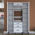 Dulap multifunctional, Rani, JE118, 130x198.6x40 cm, PAL, Alb