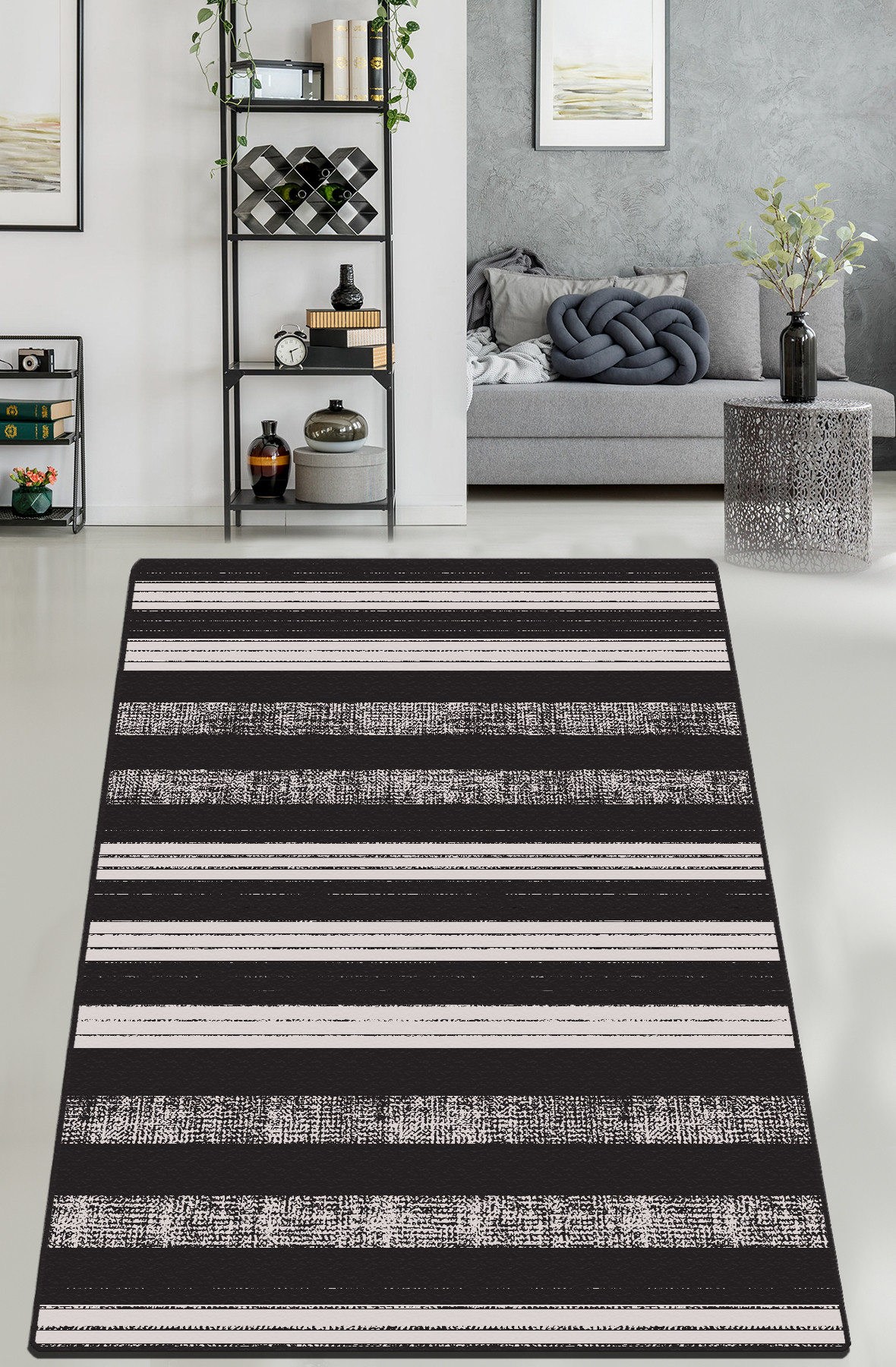 Covor, Barcode, 140x190 cm, Multicolor