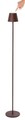 Lampadar LED de exterior Etna, Bizzotto, 17x115 cm, cu baterie reincarcabila, otel acoperit cu pulbere, maro
