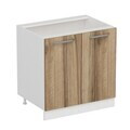 Dulap pentru bucatarie, Hanah Home, Minar, 80x87x58 cm, Alb / Dore