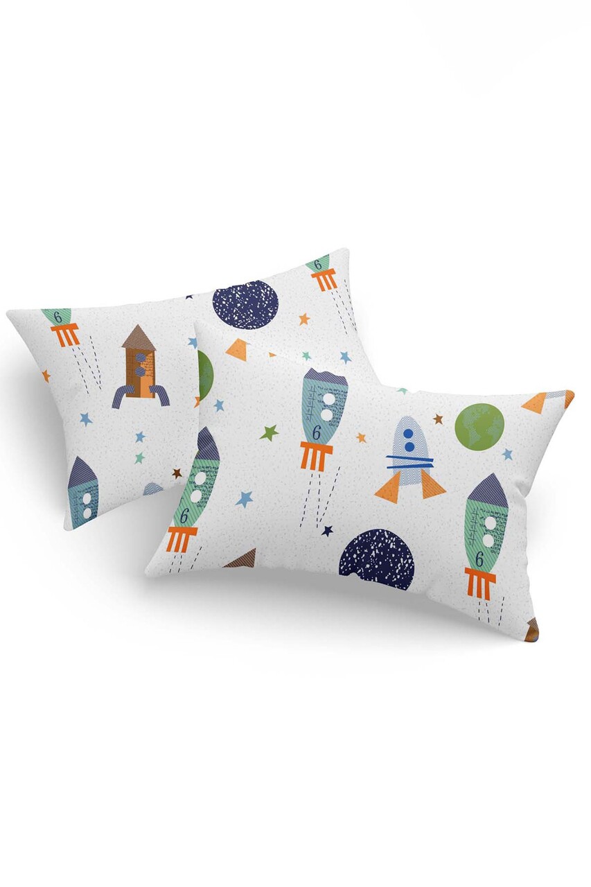 Set 2 fete de perna, Spacex - Dark Blue, EnLora Home, 65% bumbac/35% poliester