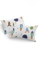 Set 2 fete de perna, Spacex - Dark Blue, EnLora Home, 65% bumbac/35% poliester