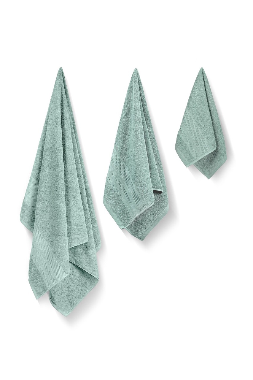 Set prosoape de baie, Whitney, Piramit, Bumbac, Verde