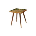 Taburet, Qunef, Felice Halka Pouffe 60, 40x60 cm, Cadru: 100% MDF, Roz pudra