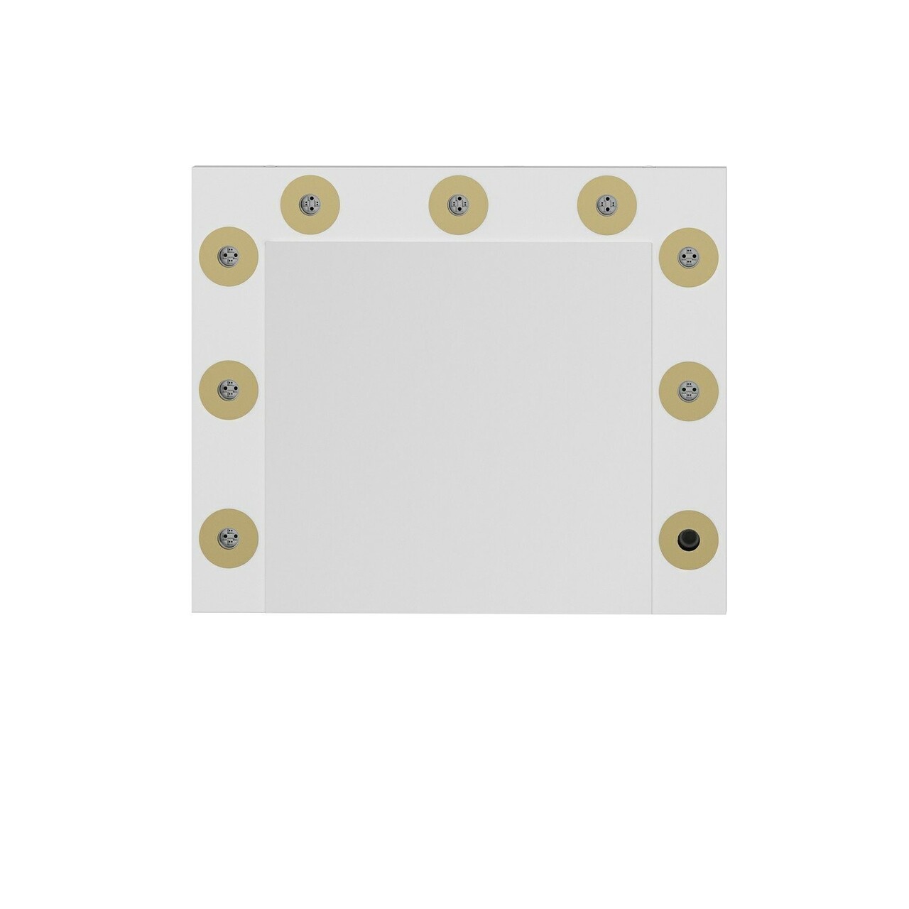 Masa de machiaj, Hanah Home, Armin, 72x60x7 cm, Alb